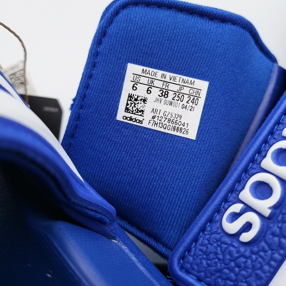 NEW Y6 | W7 Adidas Adjustable Comfort Slides Blue - Picture 8 of 10